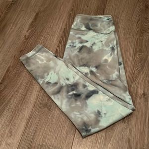 Like new green tie dye Zella leggings - medium